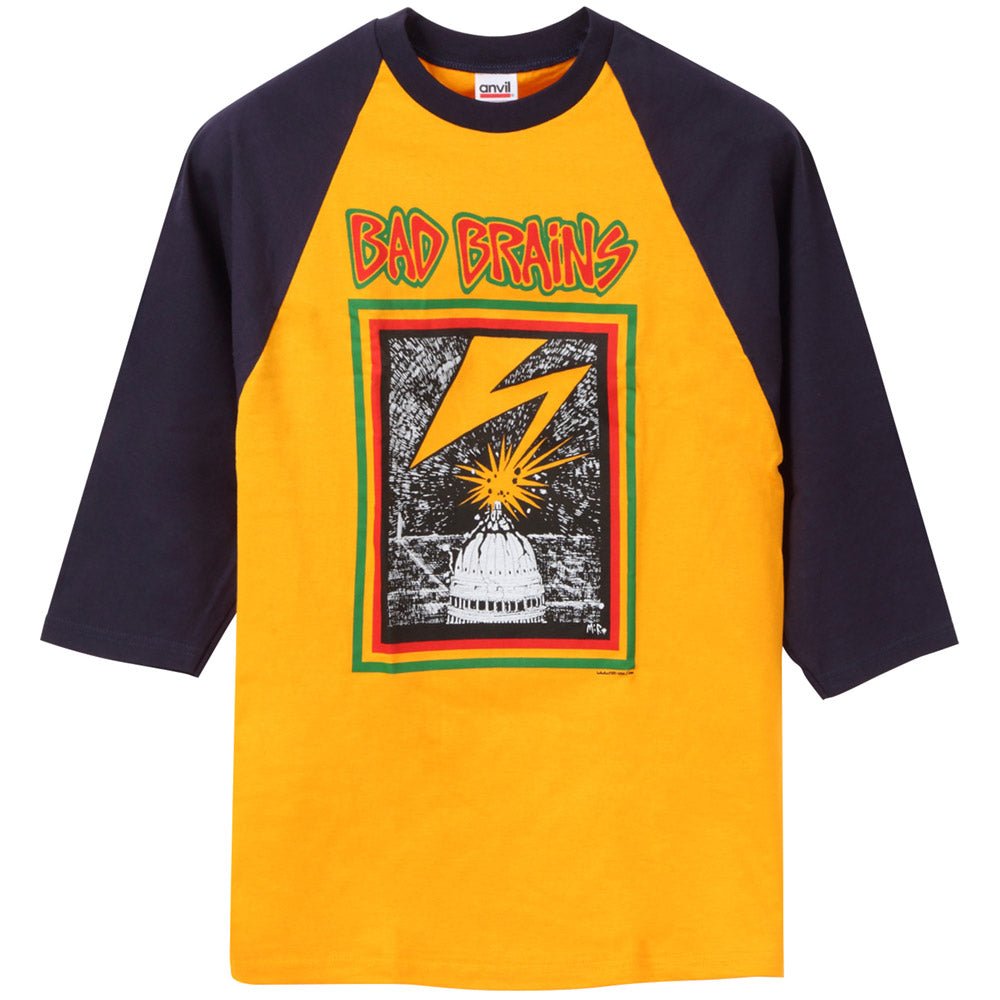 【廃番ラスト販売/特別価格】BAD BRAINS バッドブレインズ - 【別注】 CAPITOL ラグラン / 長袖 / Tシャツ / メンズ - PGS